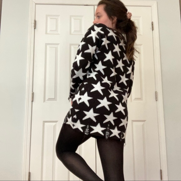 Distressed Nightsky Sweater - Picture 2 of 7